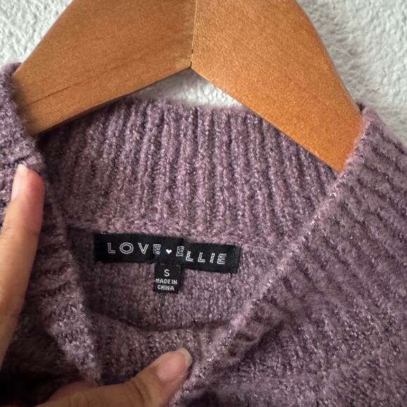 Love Ellie Sweater Womens Small Mock Neck Fall Winter Muted Soft - Picture 2 of 6